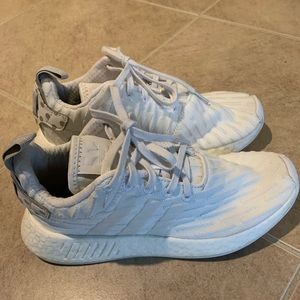 NMD white sneakers 6 1/2